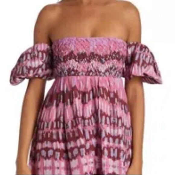 ATELIER Elegant Pink Patterned Maxi - Picture 8 of 8